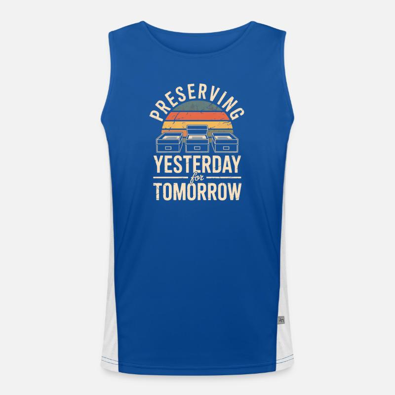 Preserving Yesterday for Tomorrow Men's Functional Contrast Tank Top 