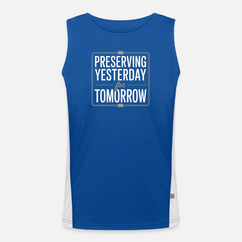 Preserving Yesterday for Tomorrow Men's Functional Contrast Tank Top 