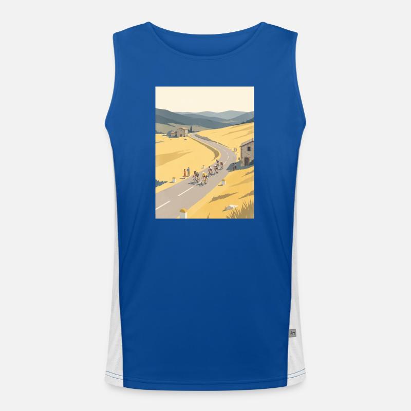 Quiet Breakaway — Radfahrer-Erinnerung Funktionelles Kontrast-Tank Top für Männer 