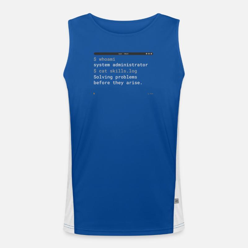 System Administrator Terminal Shirt Funktionelles Kontrast-Tank Top für Männer 