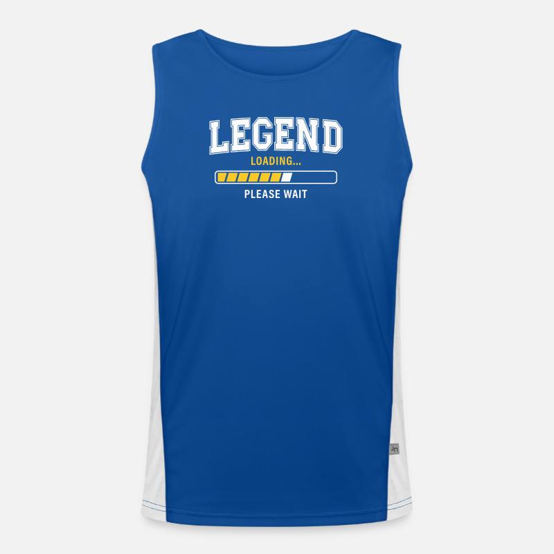 Legend Loading Please Wait Funktionelles Kontrast-Tank Top für Männer 