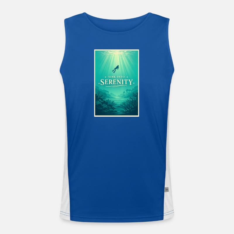Immerse yourself in peace | Diving Men's Functional Contrast Tank Top 