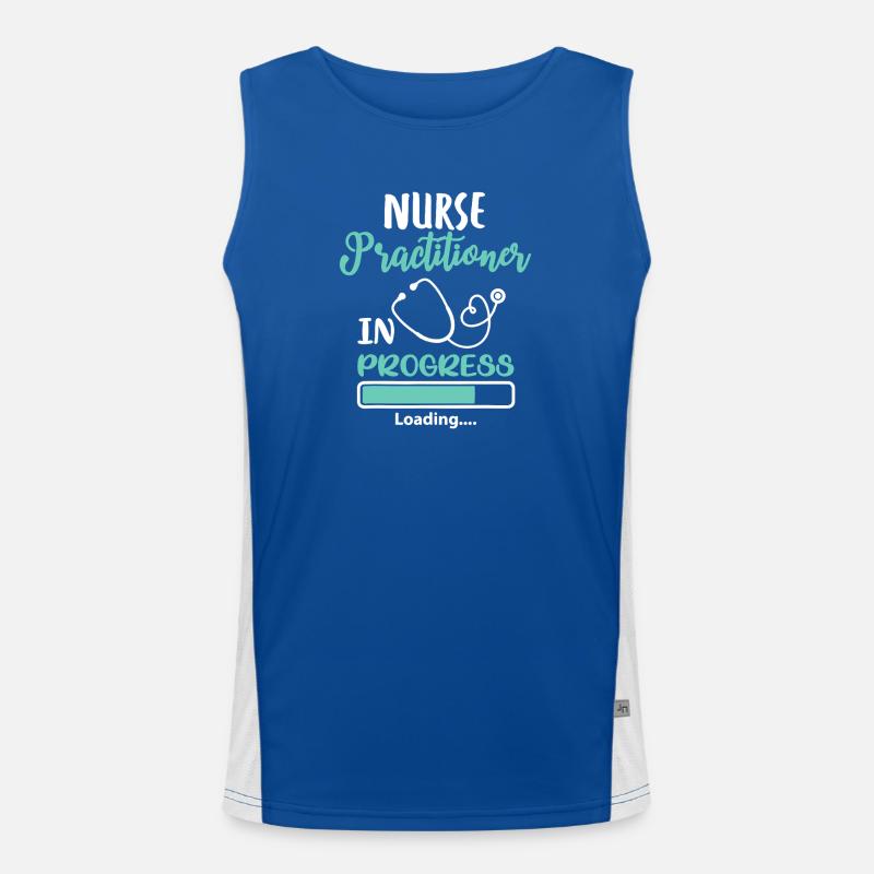 Nurse Practitioner In Progress Loading Men's Functional Contrast Tank Top 