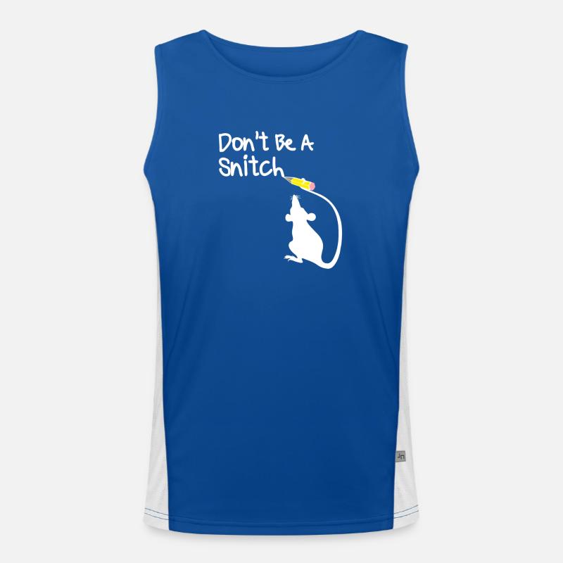 Dont Be A Snitch Mouse Men's Functional Contrast Tank Top 