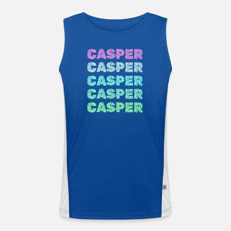 Casper als Name Funktionelles Kontrast-Tank Top für Männer 