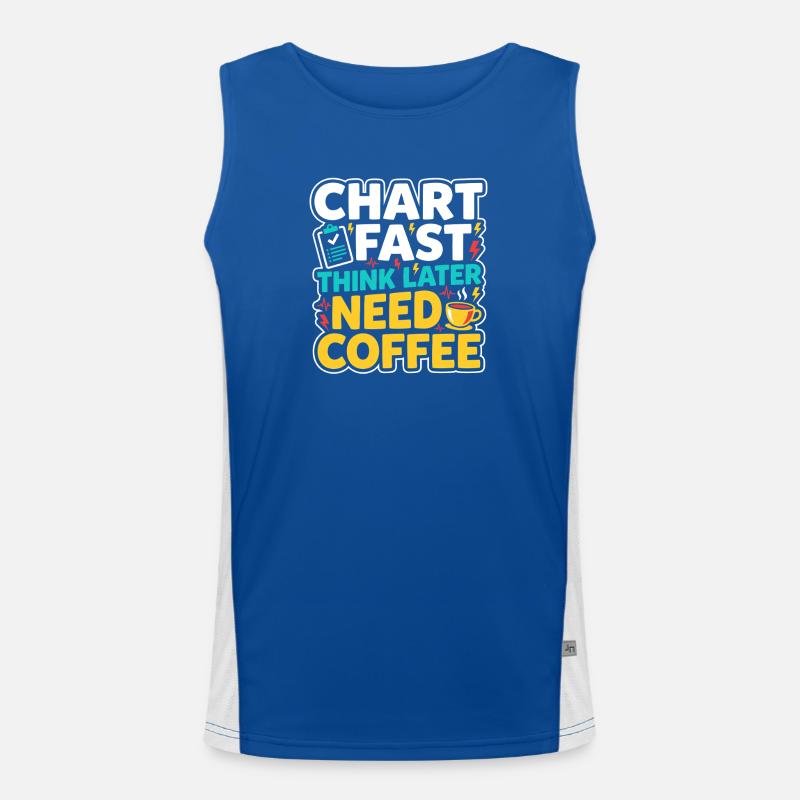 Night Shift Nurse, Tired Men's Functional Contrast Tank Top 