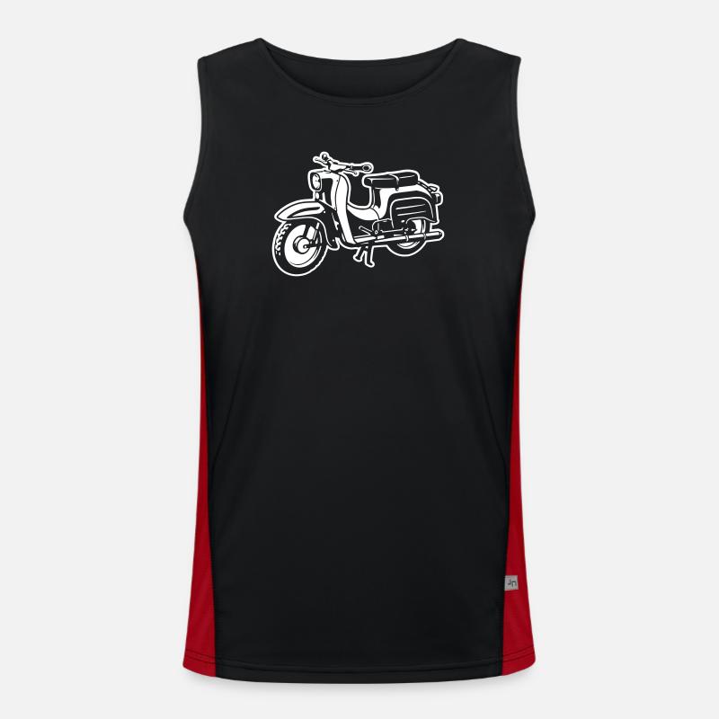 Schwalbe - Difference Image - Men's Functional Contrast Tank Top  - black/red