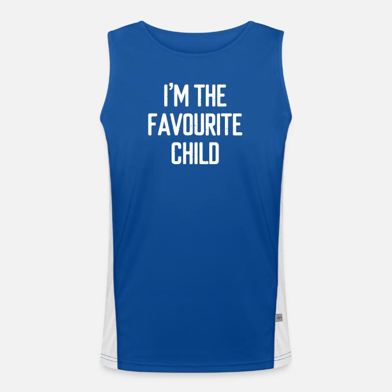 ICH BIN DAS LIEBLINGSKIND Funktionelles Kontrast-Tank Top für Männer 