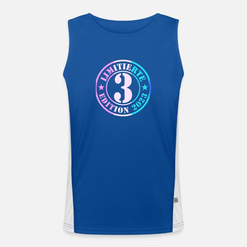 3. Geburtstag Junge Mädchen Funktionelles Kontrast-Tank Top für Männer 