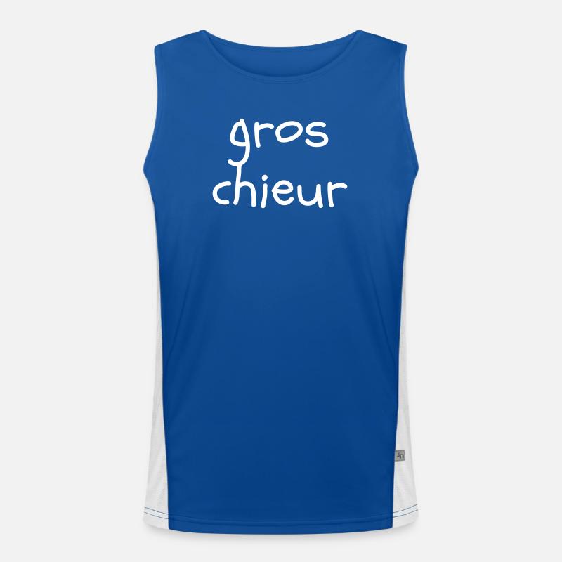 Gros chieur Débardeur respirant contrasté Homme 