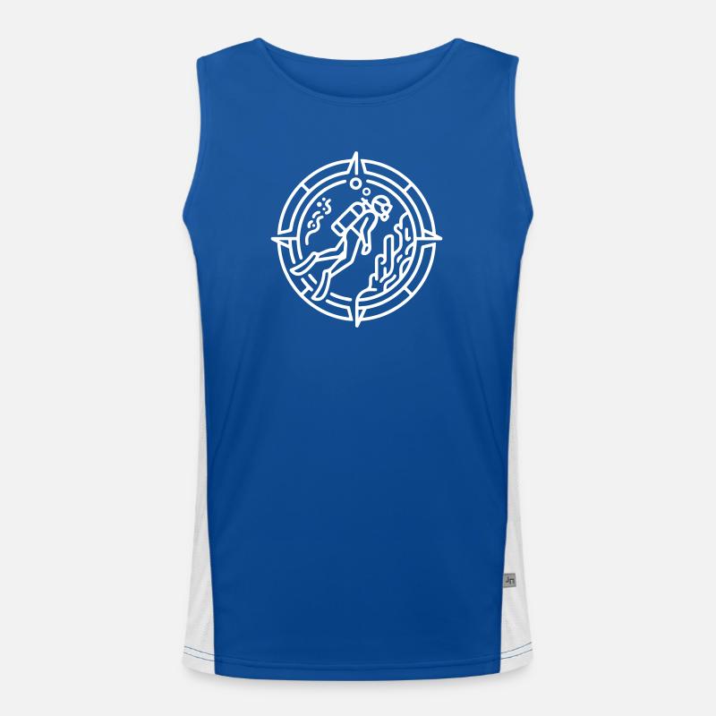 Diver Men's Functional Contrast Tank Top 