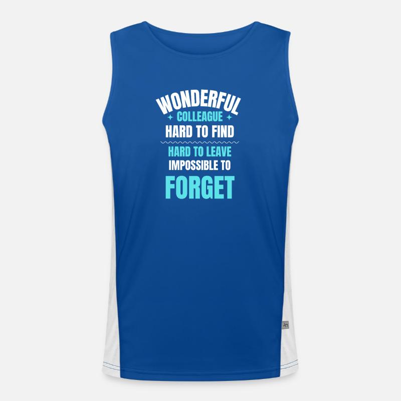 Wonderful Colleague Gift Men's Functional Contrast Tank Top 
