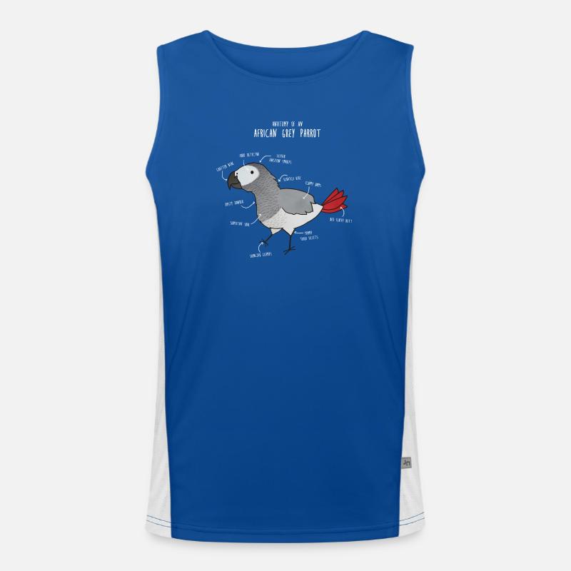 Ball Python Anatomy Men's Functional Contrast Tank Top 