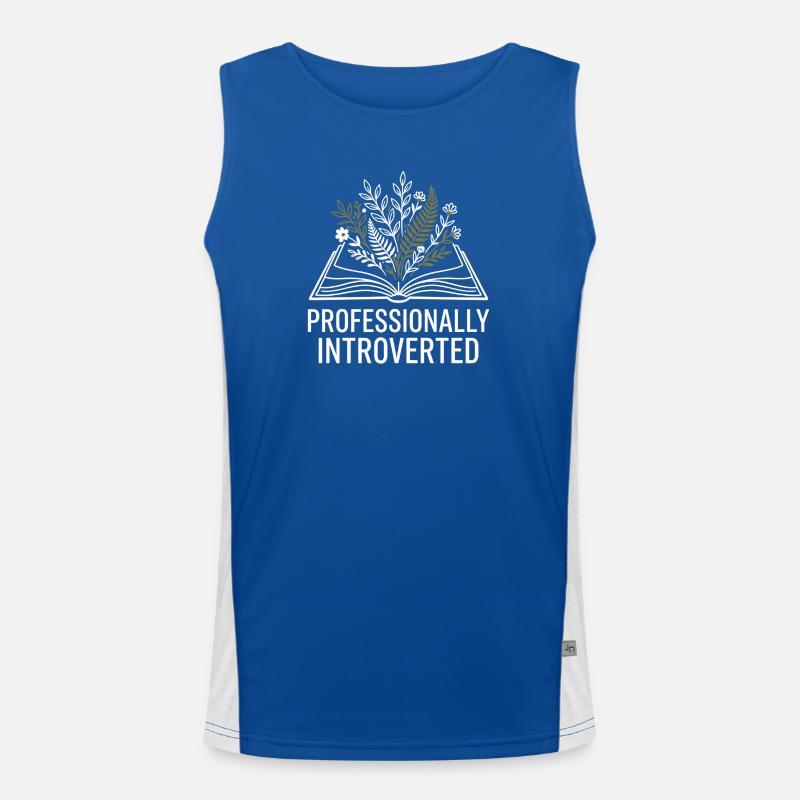 Professionally Introverted Men's Functional Contrast Tank Top 