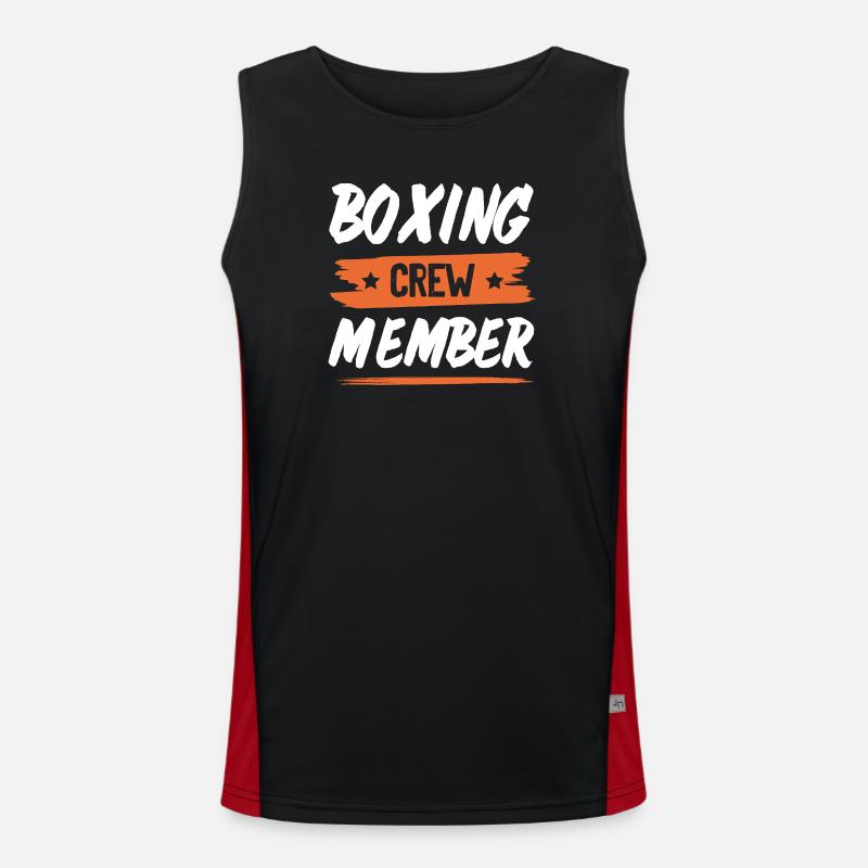 Breakdance Crew - Men's Functional Contrast Tank Top  - black/red