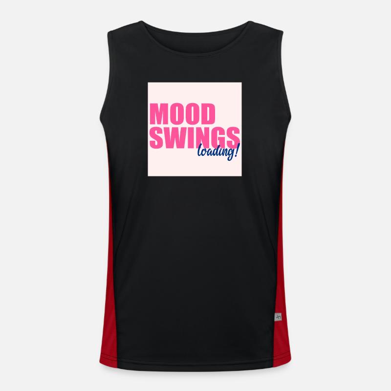 Mood Swings Loading - Men's Functional Contrast Tank Top - black/red