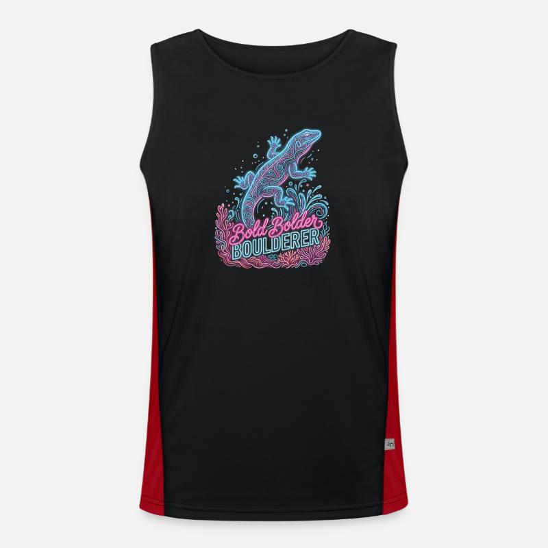 Bouldering Bold Bolder Boulderer Débardeur respirant contrasté Homme 