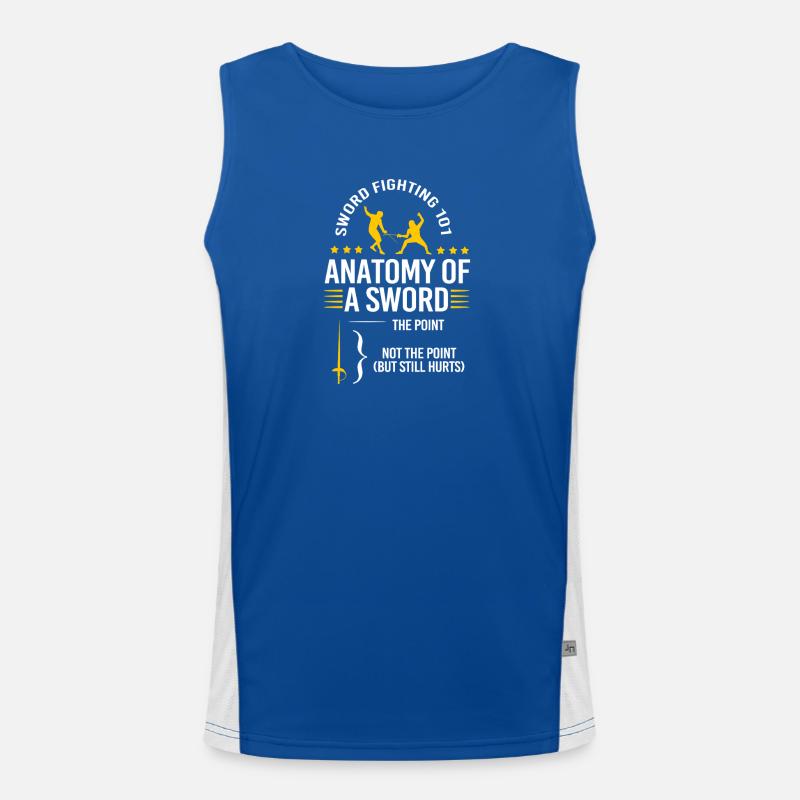 fencing Men's Functional Contrast Tank Top 