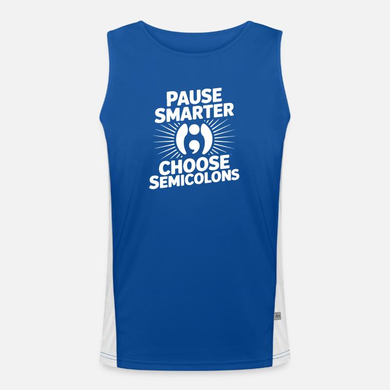 Pause point-virgule Smarter Point-virgule Débardeur respirant contrasté Homme 
