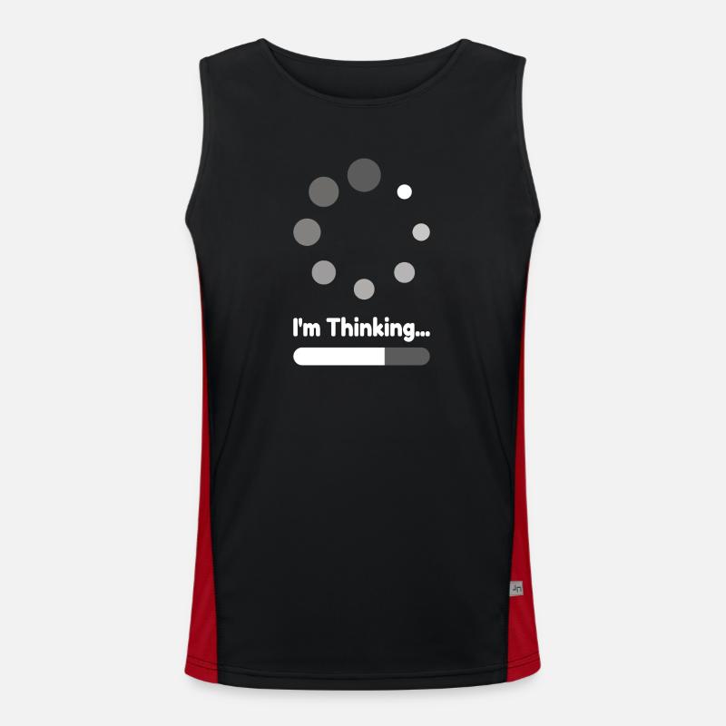 I'm thinking loading Gift - Men's Functional Contrast Tank Top - black/red