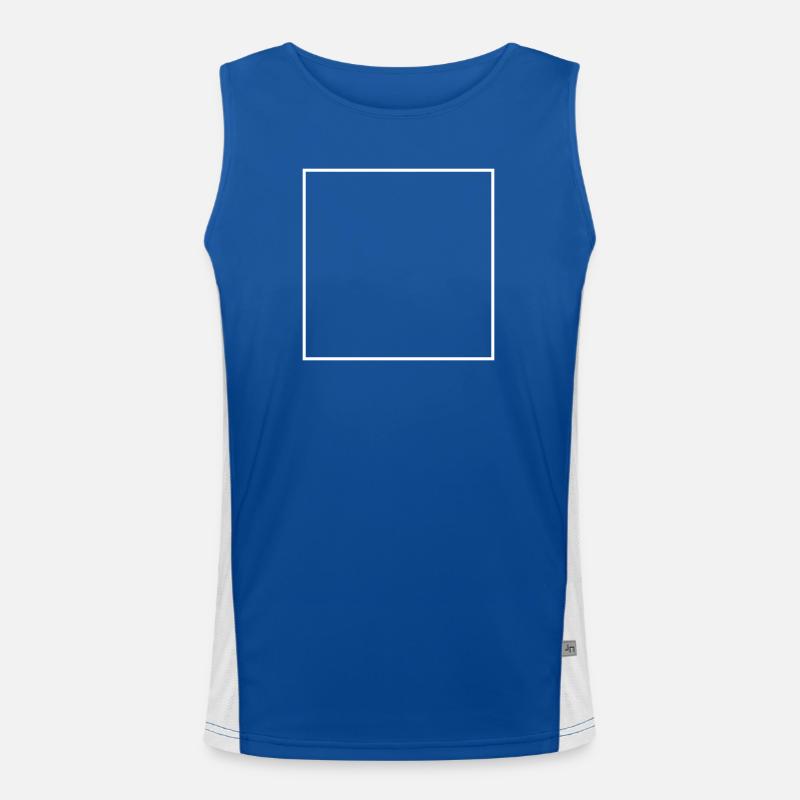 Square Empty Men's Functional Contrast Tank Top 