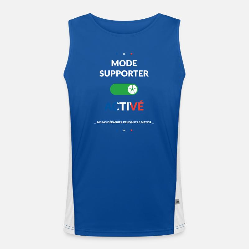 Mode Supporter Actif Débardeur respirant contrasté Homme 