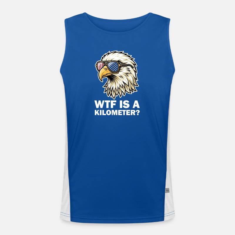 American Eagle Flag Schutzbrille Funktionelles Kontrast-Tank Top für Männer 