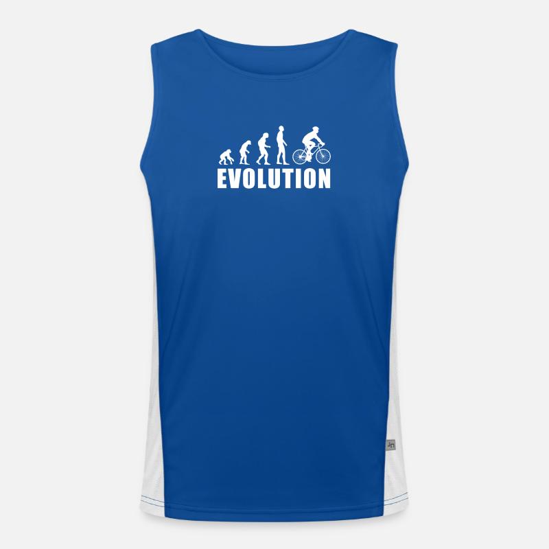 EVOLUTION Cycliste Cycliste Vélo Cadeau Débardeur respirant contrasté Homme 