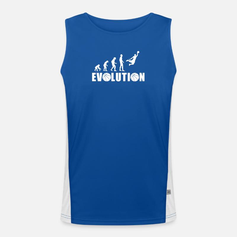 EVOLUTION BASKET Geschenk Basketball Funktionelles Kontrast-Tank Top für Männer 