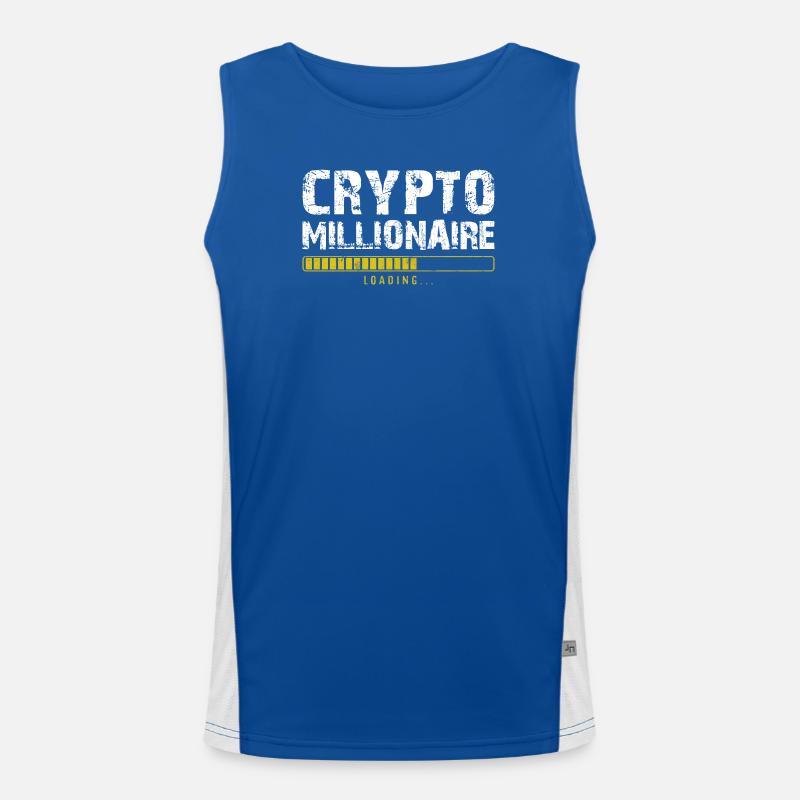 Crypto millionaire Men's Functional Contrast Tank Top 