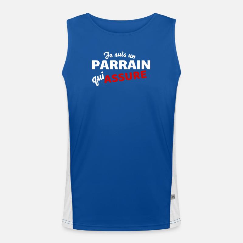 Ich bin ein Sponsor, der versichert Funktionelles Kontrast-Tank Top für Männer 