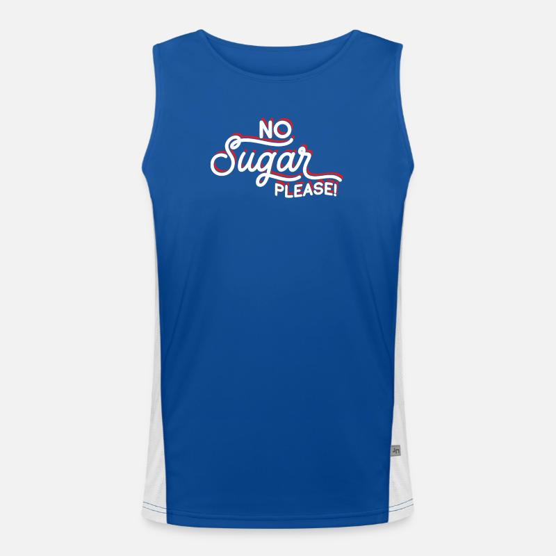 Anti-Sügar Flashing Passion Message Men's Functional Contrast Tank Top 