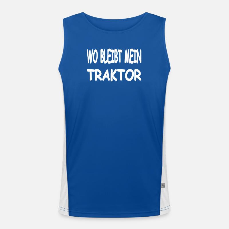 Traktor Funktionelles Kontrast-Tank Top für Männer 
