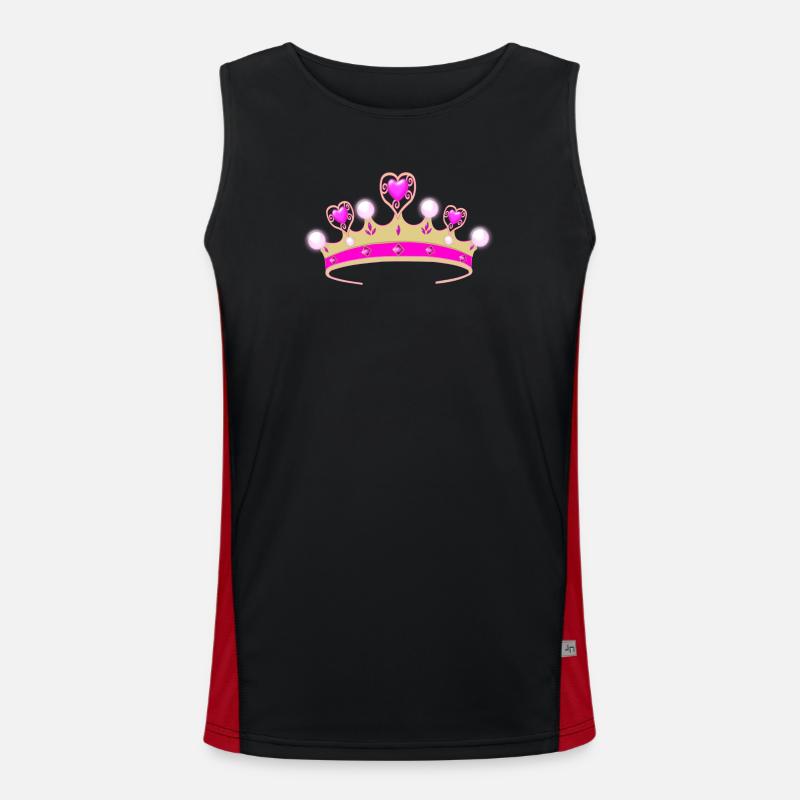 Tu es la princesse! Débardeur respirant contrasté Homme 