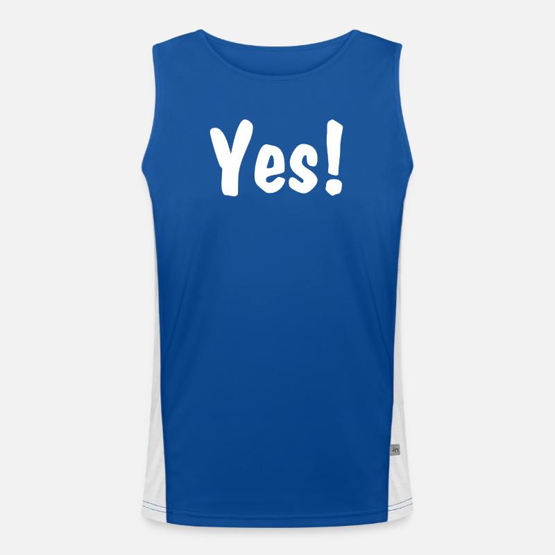 Yes! Funktionelles Kontrast-Tank Top für Männer 
