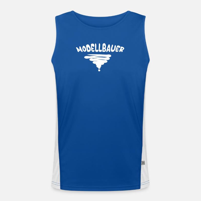 Modellbauer als Beruf Funktionelles Kontrast-Tank Top für Männer 
