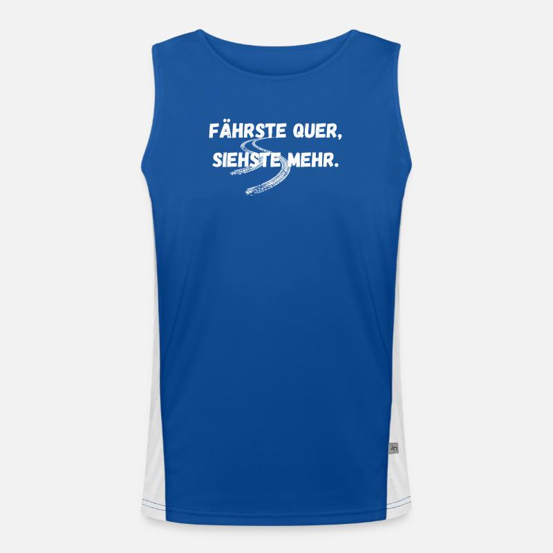 Ride across, see more – Drift Statement Men's Functional Contrast Tank Top 