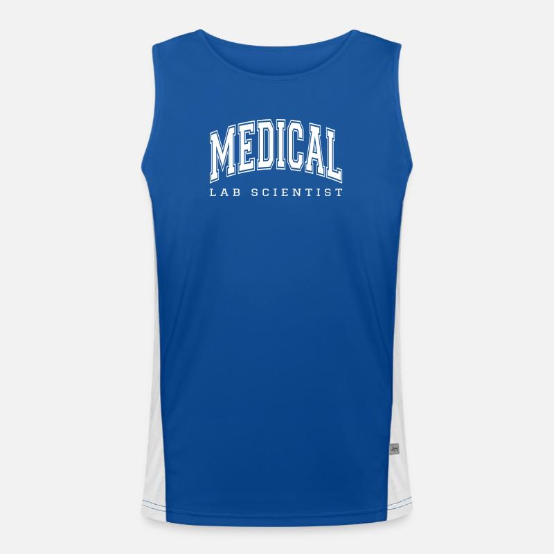 Medical Lab Scientist - Laboratory Tech Men's Functional Contrast Tank Top 