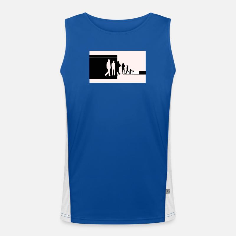 Silhouettes in transition Men's Functional Contrast Tank Top 