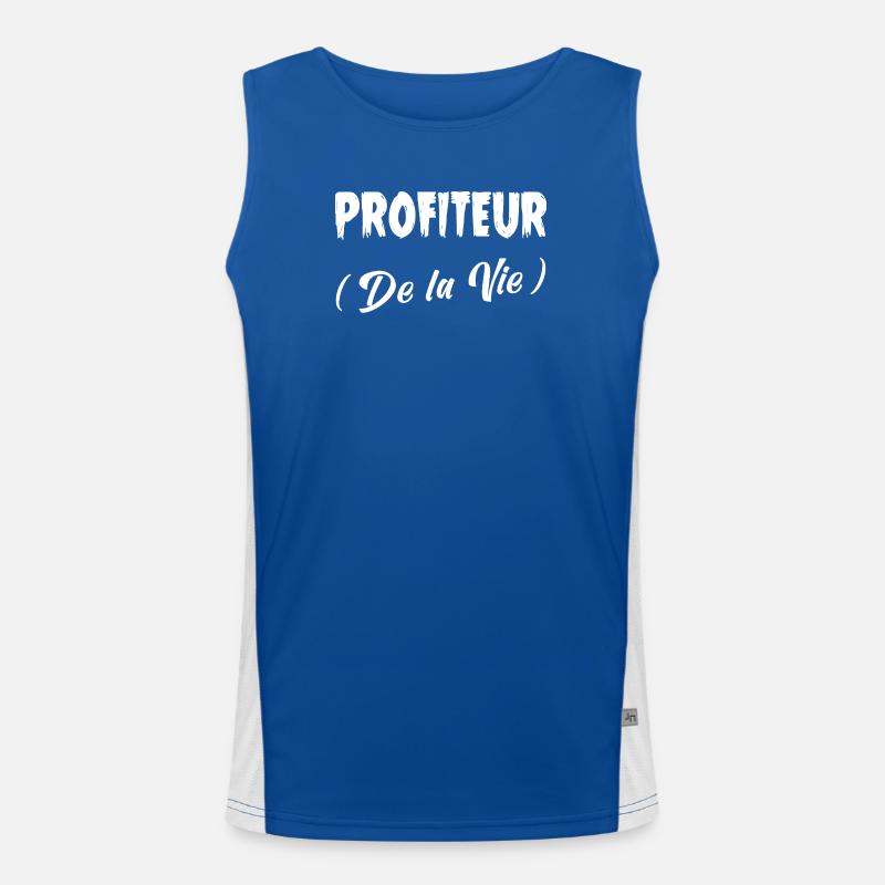 PROFITEUR (DE LA VIE) ! Débardeur respirant contrasté Homme 
