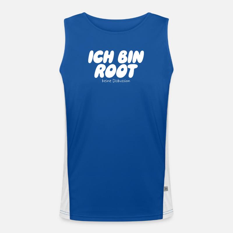 Je suis Root – Pas de discussion Débardeur respirant contrasté Homme 