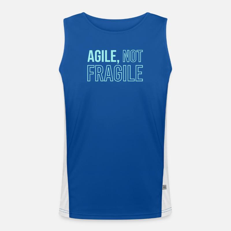 Agile Development, Scrum Coach Shirt  Funktionelles Kontrast-Tank Top für Männer 