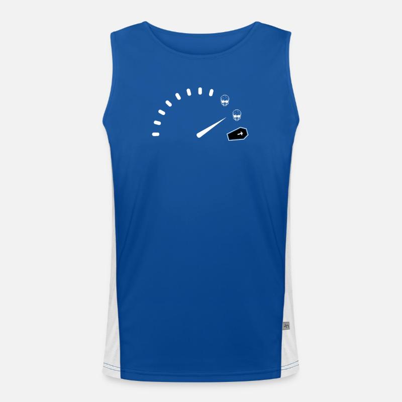 Mitternachts-Chrono-Bestattungsinstitut Funktionelles Kontrast-Tank Top für Männer 