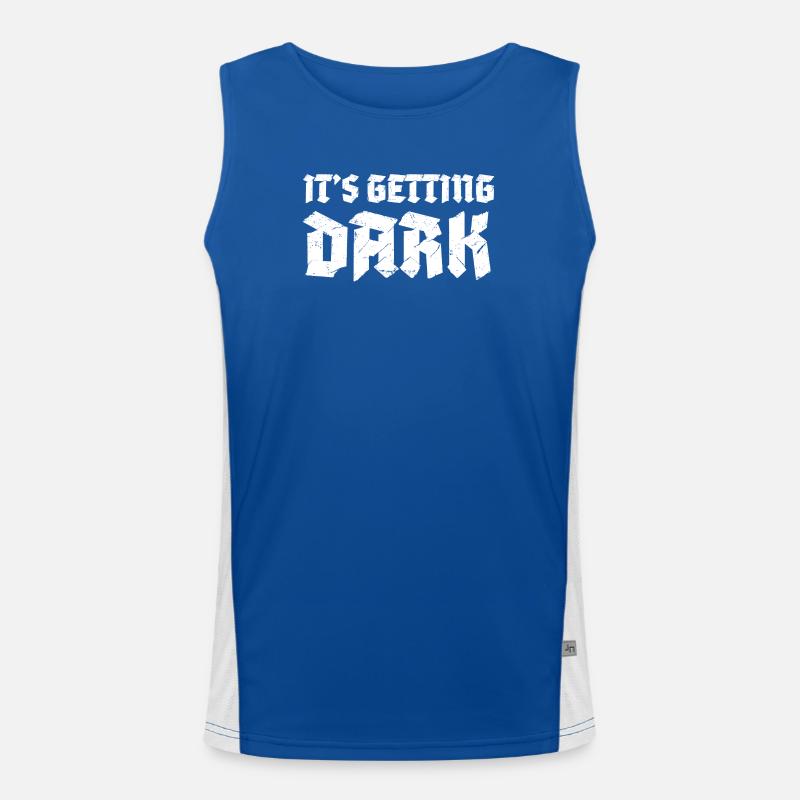 C’est Getting Dark Graffiti design typographique Débardeur respirant contrasté Homme 