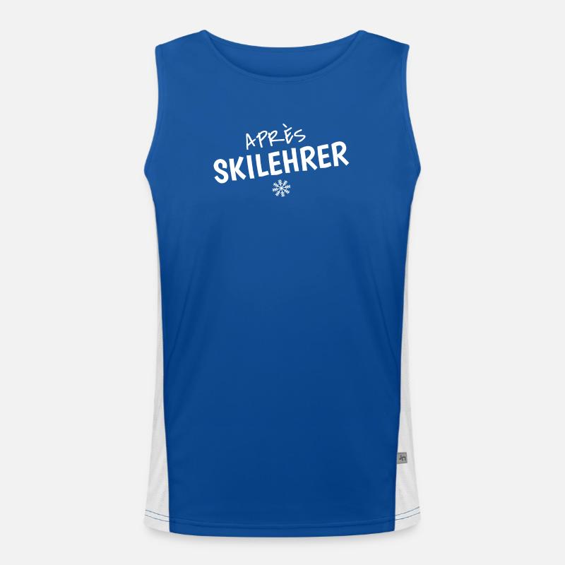 Après-Ski Instructor – Funny Ski Saying Men's Functional Contrast Tank Top 
