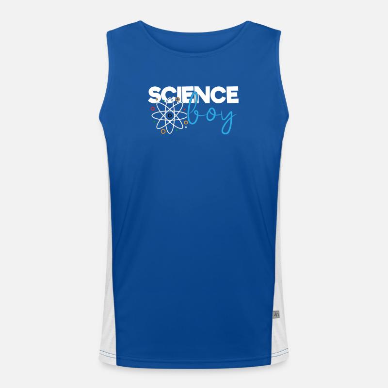 Science Boy Funktionelles Kontrast-Tank Top für Männer 