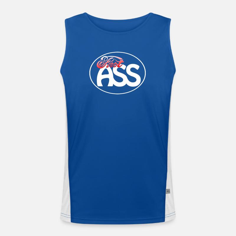 First Ass Logo - Frame - FA03 Men's Functional Contrast Tank Top 