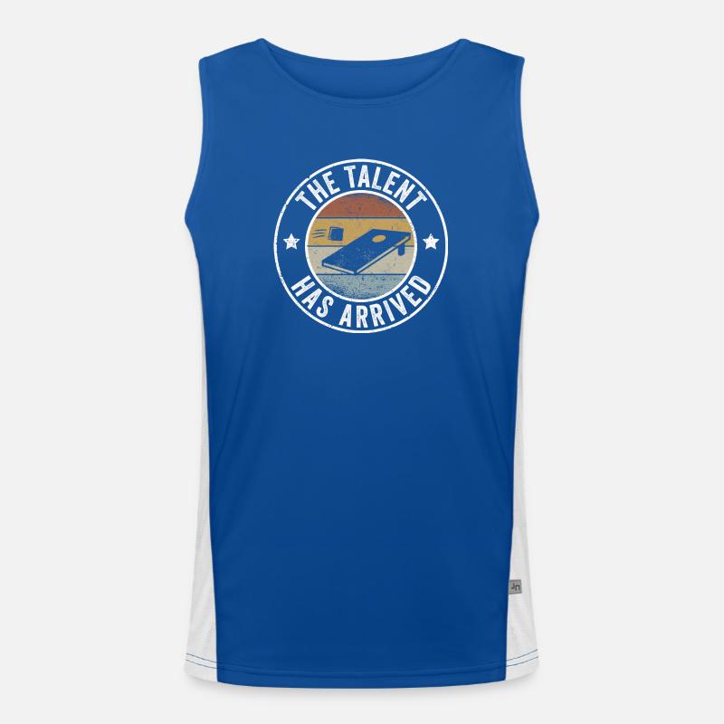 Cornhole The Talent Has Arrived Men's Functional Contrast Tank Top 