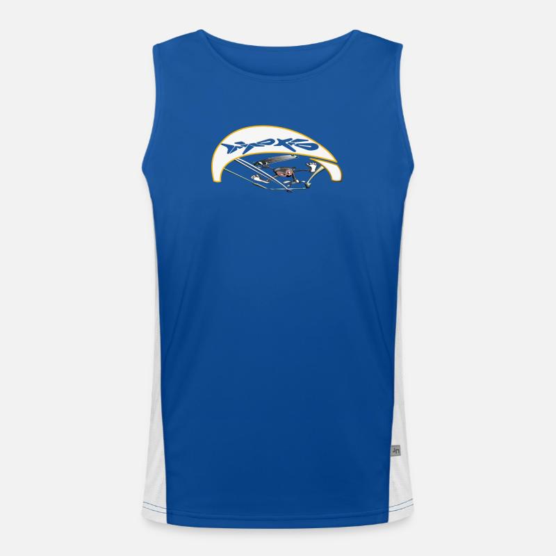 Active kiter with dynamic trajectory Men's Functional Contrast Tank Top 