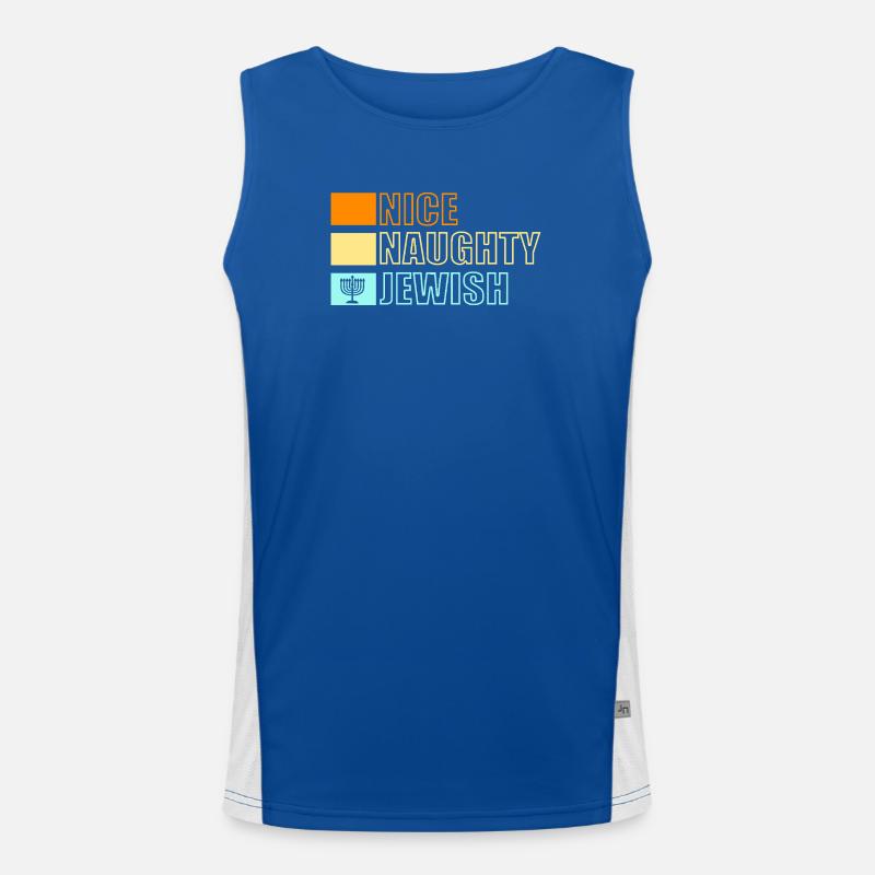 Hanukkah Chanukkah Hanukah Men's Functional Contrast Tank Top 